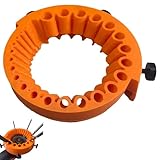 Bohrerschleifgerät, Bohrerschärfer, Bohrerschärfgerät, Schleifgerät Bohrer, Universelles Bohrerschleifgerät für Bohrer, Effiziente Sharpening Tools, für Familie, Arbeit Im Freien, Orange