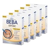 BEBA SINLAC glutenfreier Reisbrei, Sojafrei, Milch- & Laktosefrei, (5er Pack (5 x 250g))