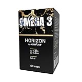 Activlab Omega-3 HORIZON – Hochdosierte Fischöl-Kapseln mit 330 mg EPA & 220 mg DHA + 12 mg Vitamin E – 60 Softgel-Kapseln – Herz, Gehirn, Augen – Premium Omega-3 aus Meeresfischöl