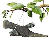 Blogiiup Vogelschreck, Hawk Decoy Lifelike Vogel -Repeller wasserdichte Scarter hängt Vogelscheuchen mit hängenden Fäden für Gartendekoration im Freien, Taubenschreck