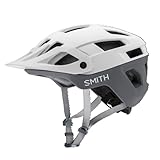 SMITH Engage MTB Fahrradhelm - Mountainbike-Helm für Erwachsene mit MIPS-Technologie + Koroyd-Abdeckung - Leichter Aufprallschutz für Damen & Herren - Verstellbares Visier - Weiß Matt/Zement, Groß