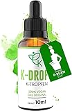 K-DROPS© Keto Tropfen K2 DAS ORIGINAL - Ketogen Öl HOCHDOSIERT Ketose Drops Komplex Ketogene Ernährung - 100% Vegan - Laborgeprüft und Made in Germany - SCHNELL - EXTREM - ERFOLG - 10ml