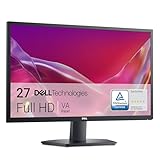 Dell SE2725H 27 Zoll Full HD (1920x1080) Monitor, 75Hz, VA, 5ms, VESA (100x100mm), HDMI, VGA, 3 Jahre Garantie, Schwarz