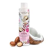 Jean & Len Shampoo Repair Kokosöl & Macadamia, für geschädigtes & kraftloses Haar, beugt Feuchtigkeitsverlust vor, repariert Haarschäden, Kokos-Duft, ohne Parabene & Silikone, vegan 300 ml
