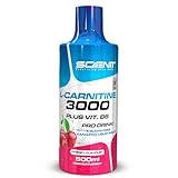 L Carnitin Liquid - L Carnitin 3000 - L-Carnitin Liquid - L-Carnitin Hochdosiert - L Karnitin 3000 mg (500 ml) (Kirsche)