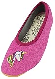 Beck Mädchen Einhorn Gymnastikschuhe, Pink, 28 EU