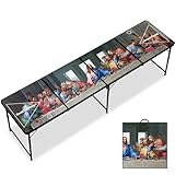 RedCupShop® Bierpong Tisch | Klappbarer & Tragbarer Tisch für Beer Pong | Wasserabweisend, Kratzfest & Höhenverstellbar | Erhältlich als Set mit Bechern & Bällen