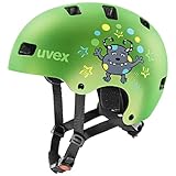 uvex kid 3 cc - robuster Fahrradhelm für Kinder- individuelle Größenanpassung - optimierte Belüftung - green matt - 55-58 cm