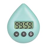 Timer für Kinder,wasserdichte kleine Digitale Zeitschaltuhren - Tragbares Zeitmessgerät mit Saugnapf und LCD-Display für Schule, Lernen, Kochen in der Küche, Arbeiten und Duschen