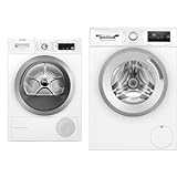 Bosch Wärmepumpentrockner für 8 kg Wäsche, Serie 8, A+++ & erie 4 Waschmaschine, 7 kg, 1400 UpM, ActiveWater Plus