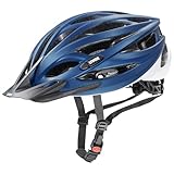 uvex Oversize - sicherer Allround-Helm für Damen und Herren - individuelle Größenanpassung - waschbare Innenausstattung - Blue-White matt - 61-65 cm