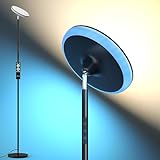 Torkase LED Deckenfluter,3700LM Superhell Modern Stehlampe Dimmbar, 2700K-6500K Stehlampe mit Fernbedienung Unterstützung Touch,5 Farbtemperaturen mit Memory& Timer-Funktion Stehlampe für Wohnzimmer