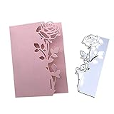 Rose Umschlag Schneiden Schablonen Stanzmaschine Stanzschablone Scrapbooking Prägeschablonen Stanzen Stanzformen Zubehör für 3D Karten Karten Fotoalben Papier Karten Sammelalbum