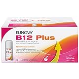 EUNOVA B12 Plus - Nahrungsergänzungsmittel mit Vitamin B1, B2, B6 und B12 im Trinkfläschchen – tragen zu einem normalen Energiestoffwechsel bei - 30 x 8ml