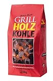 25kg Holzkohle Premium Holzkohle „100% Made IN Germany“ Grillkohle Grillbriketts für Kugelgrill Holzkohlegrill Smoker Briketts Grill Kohle