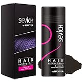 Streuhaar zur Haarverdichtung - Schütthaar, um den Haarmangel sofort zu verbergen - Haarpuder 100% natürlicher Baumwolle für Männer und Frauen (Dunkelbraun 25g)