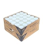 Horeca Candles - 100 Weiße Teelichter - 8 Stunden - Geruchlos - Set Mit 100 Teelichte Nightlights - Transparenter Hülle - 100% Made in Germany - RAL