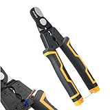 Kabelabisolierer - Seitenschneider - Sicherheits-Schere mit Verriegelung & Ergonomischem Griff für Elektrokabel, Isolierungsschneiden & Drahttrennung