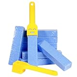 10 Stk Bimsstein Toilettenreiniger Bimsstein WC Blocks, WC Reinigungsstein mit 2 Griffe, Austauschbar Putzstein Pumice Stone für Klostein Bad Küche Kalk und Urinsteinentferner Cleaner & Fußpflege