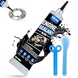WEILAOK Dichtmasse Motor, Zylinderkopfdichtung Dichtmittel, Motordichtmasse Hitzebeständig Ölbeständig, Hochtemperatur Silikon Stabile Leistung, Geeignet für Motoren, Getriebe,Flanschflächen, 100ml