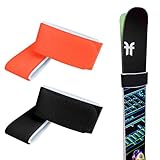 4-teilige Skibindung, Halteband, verstellbare Skibindung, Klettverschluss-Skiband für Rennski, schmale Skier, breite Skier