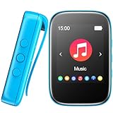 Bluetooth MP3-Player mit 32GB, Tragbarer Musik-Player, Unterstützung für FM-Radio, Sprachaufnahme, E-Book, Kalender, Stoppuhr, Unterstützung für Micro-SD-Karte bis zu 128GB