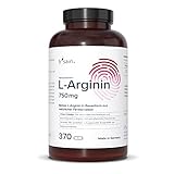 b'sain L-Arginin Kapseln 750 mg. 370 vegane Kapseln und 3000mg pro Tagesdosis. Frei von Gluten, Laktose und Soja