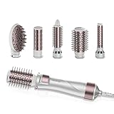 Cecotec Heißluftbürste Bamba CeramicCare 5in1 Pro, 1000W, Keramik, Ionentechnologie, 3 Temperatureinstellungen und 2 Geschwindigkeiten, Kaltluftfunktion, Inklusive 5 Köpfe, Steuerung der Drehung