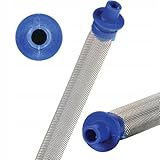 Rosfix SprayGuard Mesh50 Collar – Filter für Farbspritzpistole | 50 mesh | Edelstahl & Kunststoffkragen | Latex- & Emaillelacke | Schutz für Pumpe & Düse | Zubehör