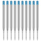 10er-Set Großraumminen für Kugelschreiberminen Großraumminen Metall Ersatzminen für das G2-Format,Kompatible Minen 1,0mm Strichstärke M,Ersatzminen - Kugelschreiber Minen Schreibfarbe Blau