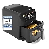 Princess SlimFry Heißluftfritteuse 8 L, platzsparend, fettfreie Kochtechnologie, 8 Programme, Sichtfenster, leistungsstark (2000 W) und leiser Betrieb (55 db), Schwarz, Airfryer 01.182258.01.001