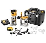 DEWALT DCW 604 P2 Akku Kombifräse 18V 55 mm + 2x Akku 5,0Ah + Ladegerät + TSTAK