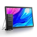 DESOBRY Neue Upgrades 22 Zoll Mini Fernseher 1080P, Kleiner Fernseher mit Antenne und DVB-T2-Tuner, Kompakter 12V TV für Küche und Wohnmobil, Computer-/Überwachungsbildschirm