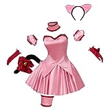 Tokyo Mew Mew Strawberry Ichigo Momomiya Cosplay Kostüm Damen Mädchen Rosa Kleid Maßgeschneidert - XL