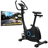 Skandika Heimtrainer Fahrrad Bragi | Hometrainer für Zuhause, 7 kg Schwungmasse, Magnetbremssystem, Kinomap für virtuelles Training, Höheneinstellung, Indoor-Transportrollen, Tablethalterung