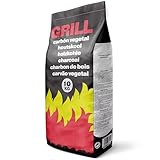 Flammingo® Grillkohle aus Hartholz – 100% Naturkohle mit Langer Brenndauer & intensivem Grillaroma – extra große Körnung – Holzkohle für Grill, Smoker & BBQ – 10kg