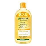 Garnier Sanftes Mizellen Gesichtswasser, Schonendes Reinigungswasser zum Entfernen von Make-Up, Für einen strahlenden und wachen Teint, Mit Vitamin C, SkinActive All-in-1, 1 x 700 ml