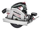 metabo Akku-Handkreissäge KS 18 LTX 66 BL - 18 V, 66 mm Schnitttiefe, 165 mm Sägeblatt-Ø, 4800 U/min - Bürstenloser Motor, LED-Licht, Softgriff, ideal für Holz und Plattenwerkstoffe - Inkl. Zubehör