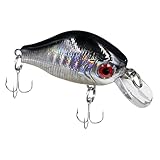Künstliche Elritze Angelköder, kleine Crankbait Swimbait Angelzubehör für Salzwasser Crankbaits Wobbler Crankbait mit Rasseln