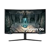 Samsung Odyssey G65B Smart Gaming Monitor S32BG650EU, 32 Zoll, VA-Panel, WQHD-Auflösung, AMD FreeSync Premium Pro, 1000R Bildschirmkrümmung, 1 ms (G/G) Reaktionszeit, Bildwiederholrate 240 Hz, Schwarz