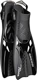 CRESSI Tonga Fins Black/Black S/M - Leichte Verstellbare Kurze Flossen oder Set Kurze Flossen, perfekt zum Schnorcheln, Schwimmen, Schwarz/Schwarz, S/M (36/41), Erwachsene