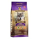 Wolfsblut Black Bird Hundefutter für ausgewachsene Hunde, 12,5 kg