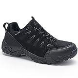 SHULOOK Wanderschuhe Herren Wasserdicht Leichte Outdoor Trekkingschuhe Knöchel Bergschuhe rutschfeste Schuhe Herren Sneaker Ultralight Sportschuhe für Camping, Wandern (Schwarz, Numeric_43)