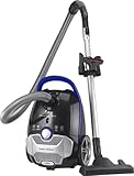 Fakir Blue Vac Power TS 721 Staubsauger mit Beutel 800W, Bodenstaubsauger mit Kabel, HEPA H14 Filter, sehr leisem Hocheffizienzmotor 69dB(A), großem 3l Staubbeutel & 12m Aktionsradius, Schwarz/Blau