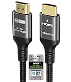 10K 8K 4k HDMI Kabel 1m, Zertifiziert 1ms 48Gbps Ultra High Speed HDMI 2.1 Kabel 4k 120Hz 144Hz 8k 60Hz ARC eARC DTS:X Dolby Atmos Dynamic HDR HDCP2.3 Kompatibel für Mac Soundbar PS5 Xbox Gaming PC