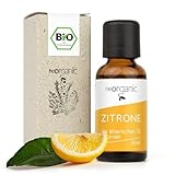 NeoOrganic® Bio Zitronenöl (Citrus Limon) 100% naturrein, aus echten Zitronen kaltgepresst, reines Zitronenöl zum Verzehr - Zitronenöl ätherisch - Lemon Oil - 30ml