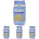 Bauckhof Haferflocken Kleinblatt glutenfrei, (1 x 475 g) - Bio (Packung mit 4)