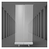 ASDQWER Roll Up Eco Spuckschutzfolie,Hygieneschutz,Spritzschutz,Spuckschutz Rollup,Trennwand,Mit Klarer Folie,Rollup,Die Größe Ist Optional,60 * 160cm
