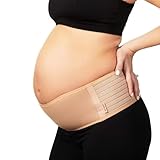 LIMEOW 1 Stück Schwangerschaftsgürtel Schwangerschaftsbauch Bauchgurt Schwangerschaft Pregnancy Belt Leicht und Atmungsaktiv,Lindert Rücken,Becken und Hüftschmerzen der Schwangerschaft (Hautfarben)
