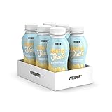 WEIDER Protein Shake Ready to Drink 26 g Eiweiß, Fertiggetränk mit Whey und Casein, zuckerarm und laktosefrei, 6 x 330 ml Vanille